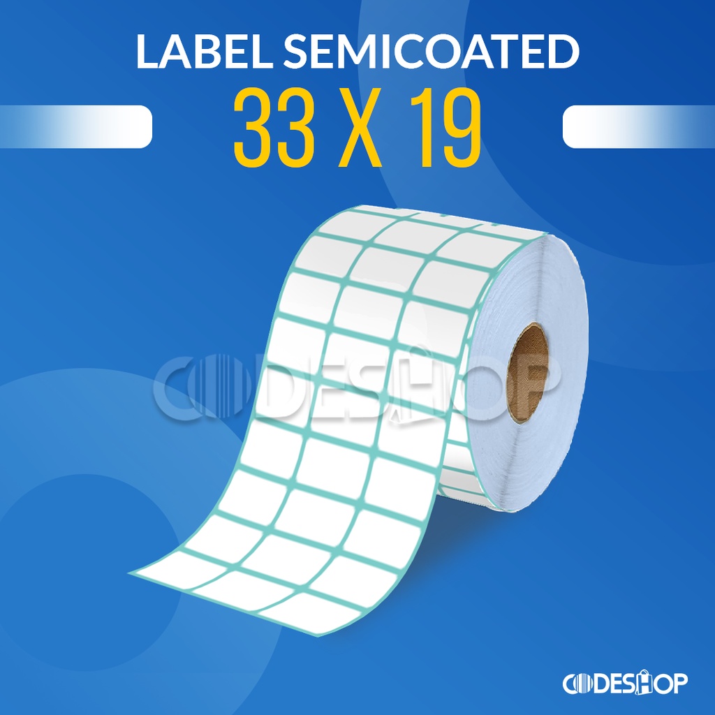 LABEL BARCODE ARGOX 33 X 19 (3 LINE) KERTAS STICKER TSC SEMICOATED 33x19 (5000 PCS)