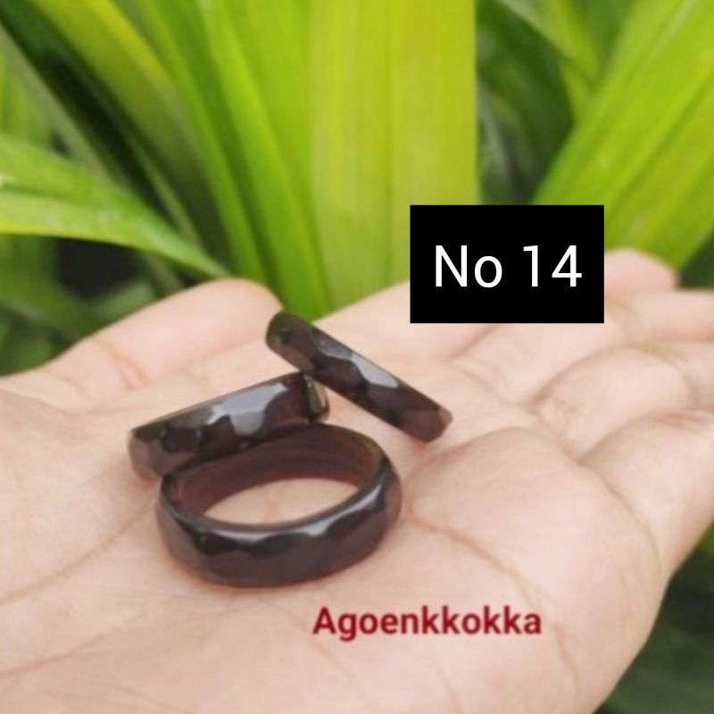 Cincin cutting hitam ukuran 14 kokka kaukah