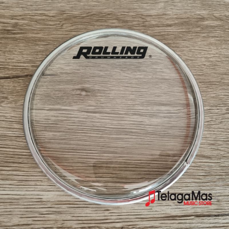 Drum head mika membran 12 inch transparan rolling original