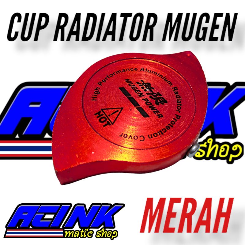 0TUTUP CAP RADIATOR MUGEN FULL CNC NMAX AEROX PCX VARIO CBR