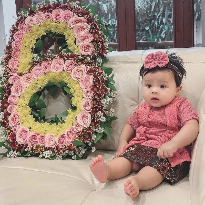 Kebaya Anak Newborn 7 bulan - 3 Tahun / Kebaya Tedak Siten Kutubaru Brokat