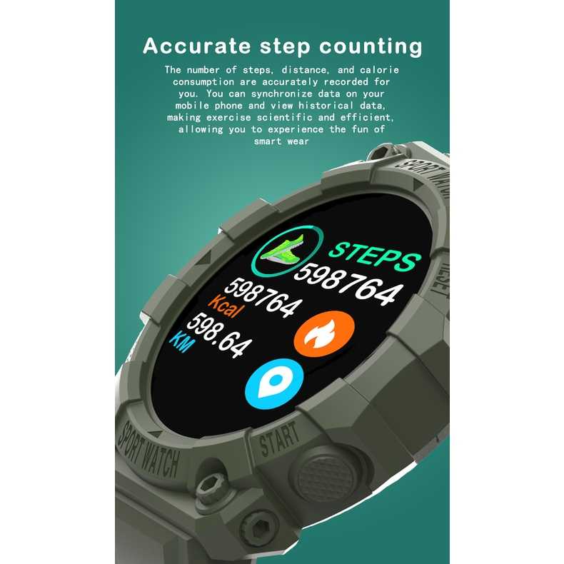 BS-New SKMEI Smartwatch Sport Fitness Tracker Heart Rate - FD68S HPTB -1580 rate