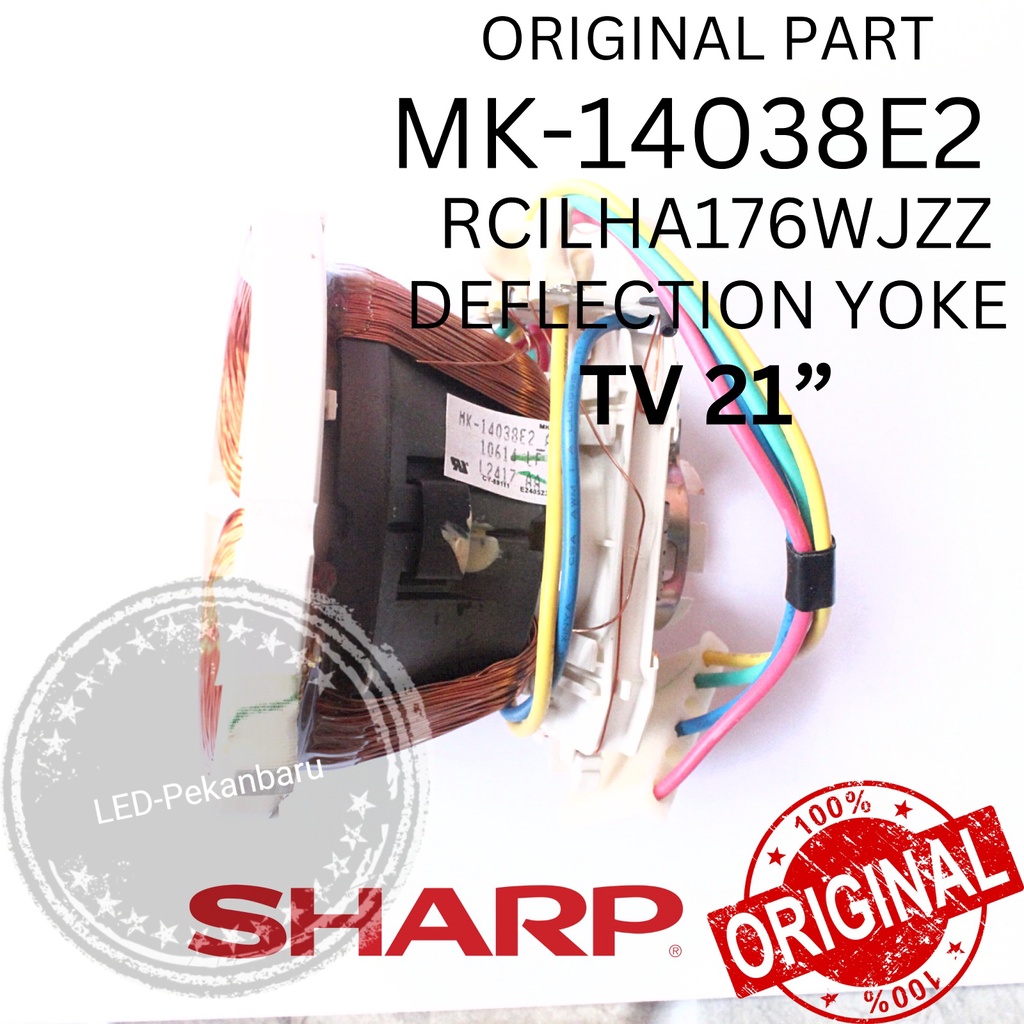ORIGINAL DEFLEKSI YOKE SHARP TV 21 INC MK-14038E2 RCILHA176WJZZ HA176