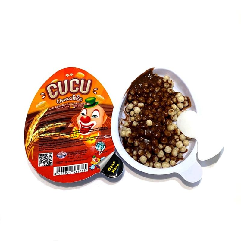 

Cucu Quackle Sereal Cokelat @15gr - 1box 24pcs Eceran 1500