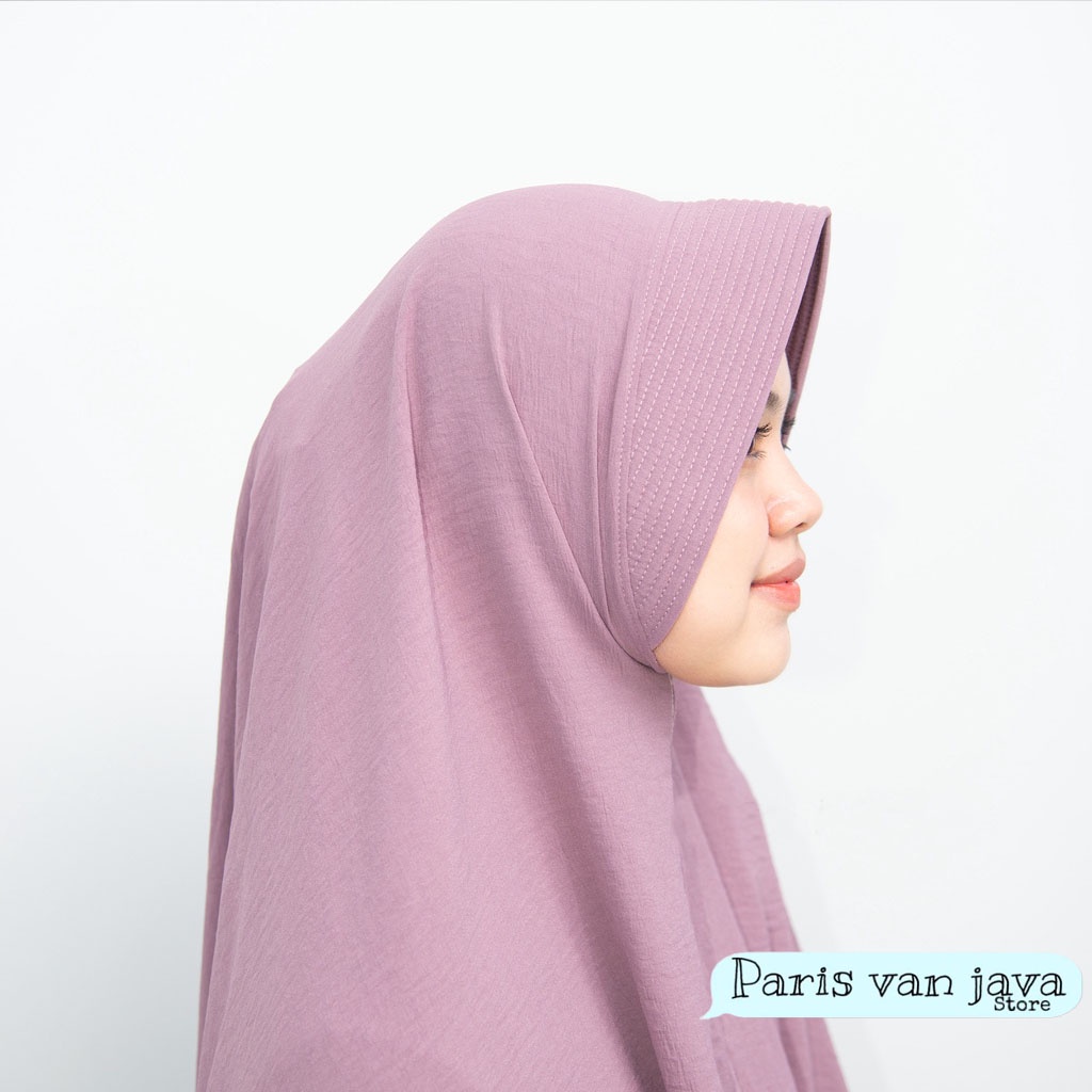 Hijab Khimar Bergo Hamidah Pet Crinkle Airflow Premium (XL) | Jilbab Instan Cringkle Airflow (XL) | Kerudung Cringkle Airflow(XL)