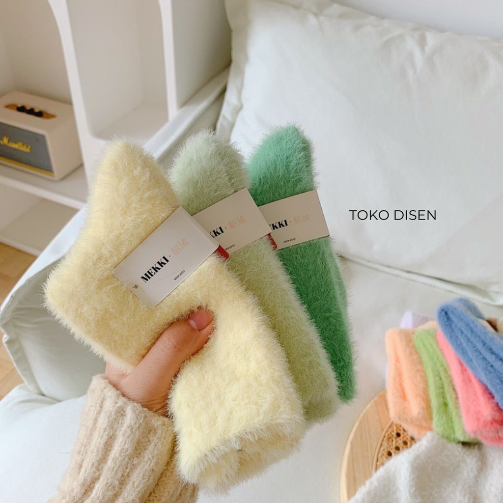 Kaos Kaki Wanita Tidur Japanese Mid Tube Beludru Premium