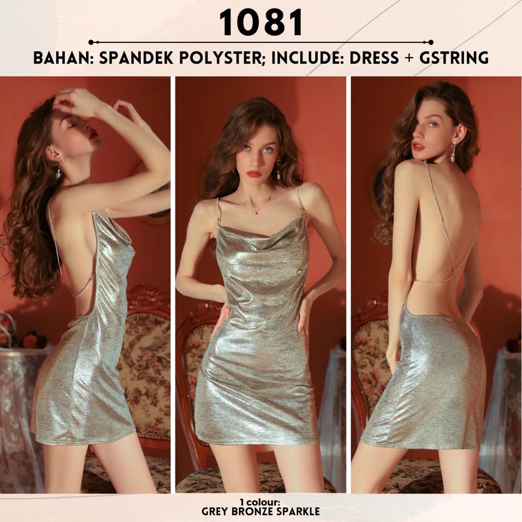 Sparkle Dress Party Quenn Sexy Clubwear Baju Haram Wanita - Lingerie Lingeri by Sexy Kisser