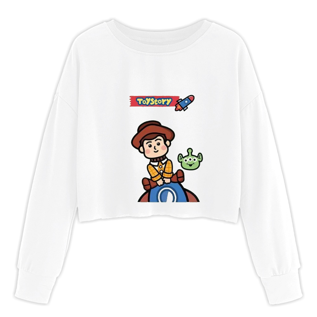 ALIEN TOY STORY SWEATER CROP WANITA GAWA