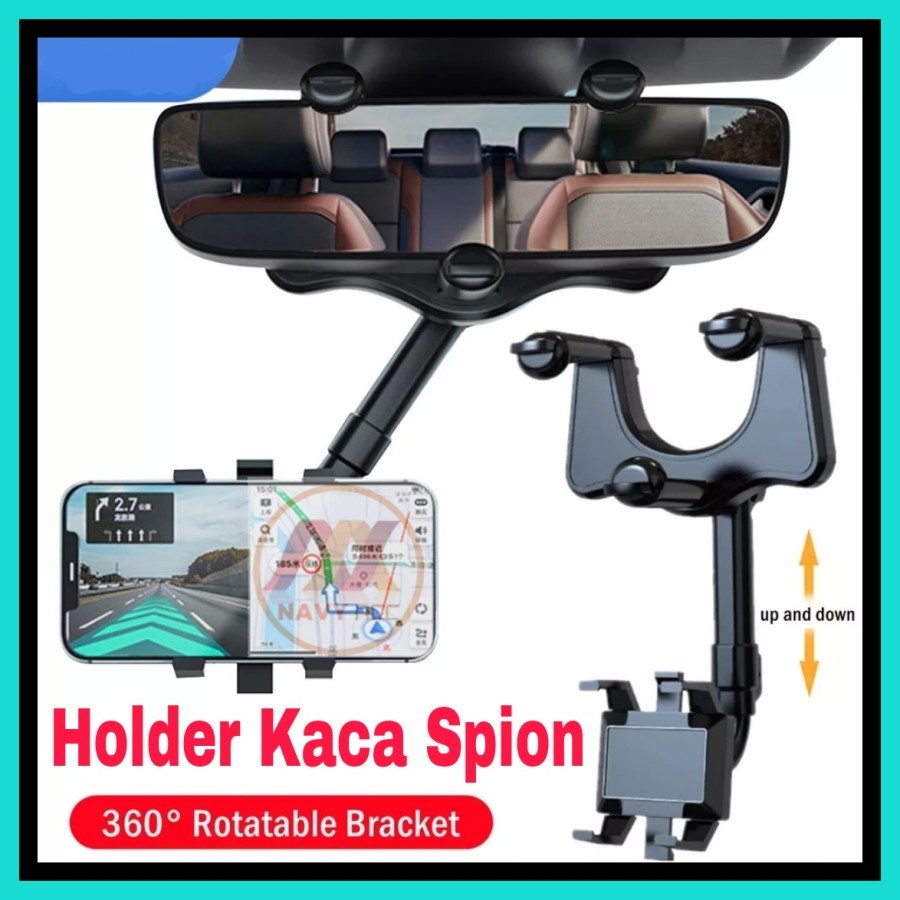 MH - Holder Kaca Spion Mobil Flexible Rearview Mirror Phone Holder H59