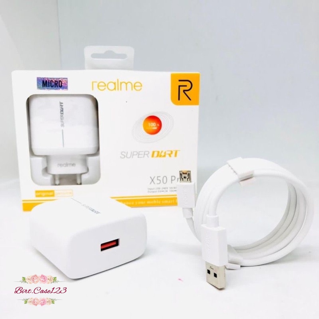 Charger Cashan tc Original  realme 65wat micro usb Fast Charging super vooc BC6972