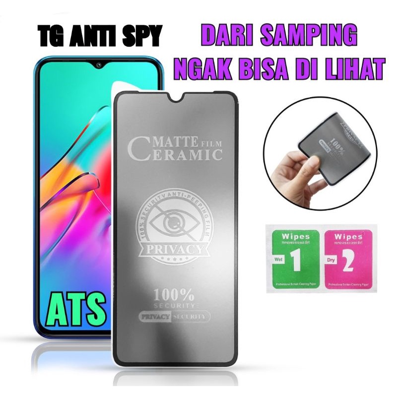 Tempered Glass Anti Spy Ceramic Matte Redmi Note 4 / Redmi Note 4X / Redmi 5 / Redmi 5+ / Redmi 4A / Redmi 5A / Redmi GO / Redmi Note 5 Pro / Redmi 6A / Redmi Note 9 Pro / Redmi 10C / Redmi Note 9 / Redmi A1 4G / Redmi 10 / Redmi Note 10 / Redmi Note 10S