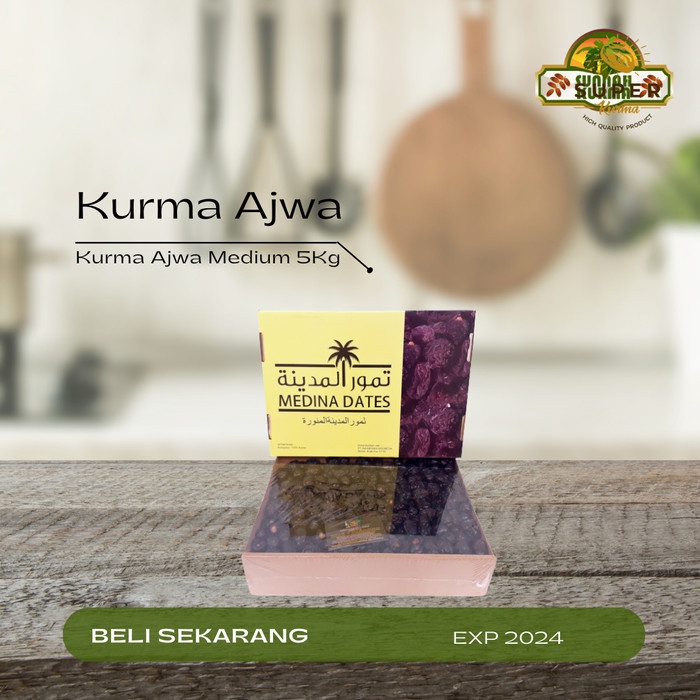 

KURMA AJWA MADINAH MEDIUM 5KG
