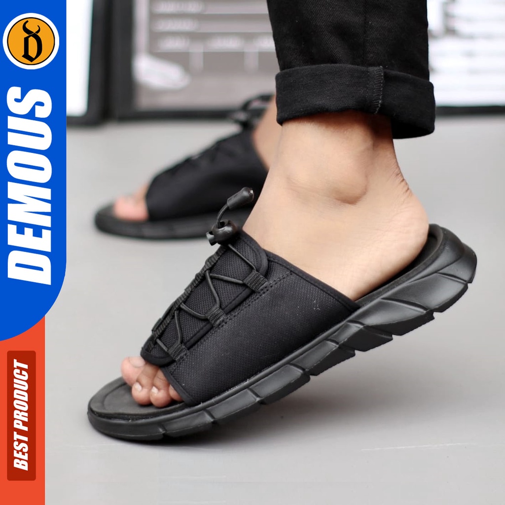 DEMOUS Giannis - Sandal Slide Pria Sendal Casual Distro Terbaru