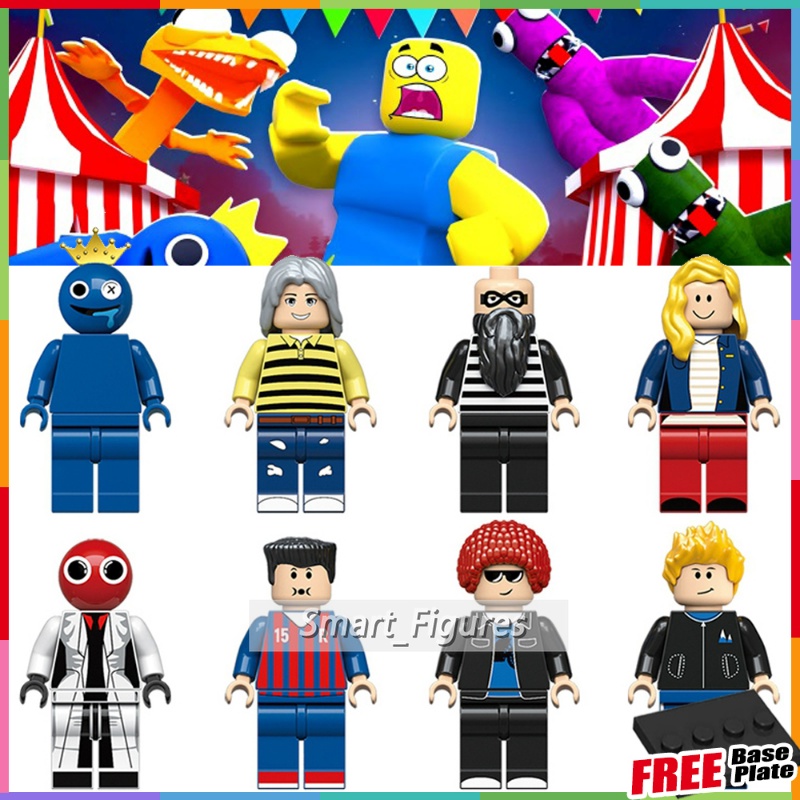 Rainbow Friends Series Monster Friend Scene Minifigures Partikel Kecil Blok Bangunan Anak Rakitan Mainan