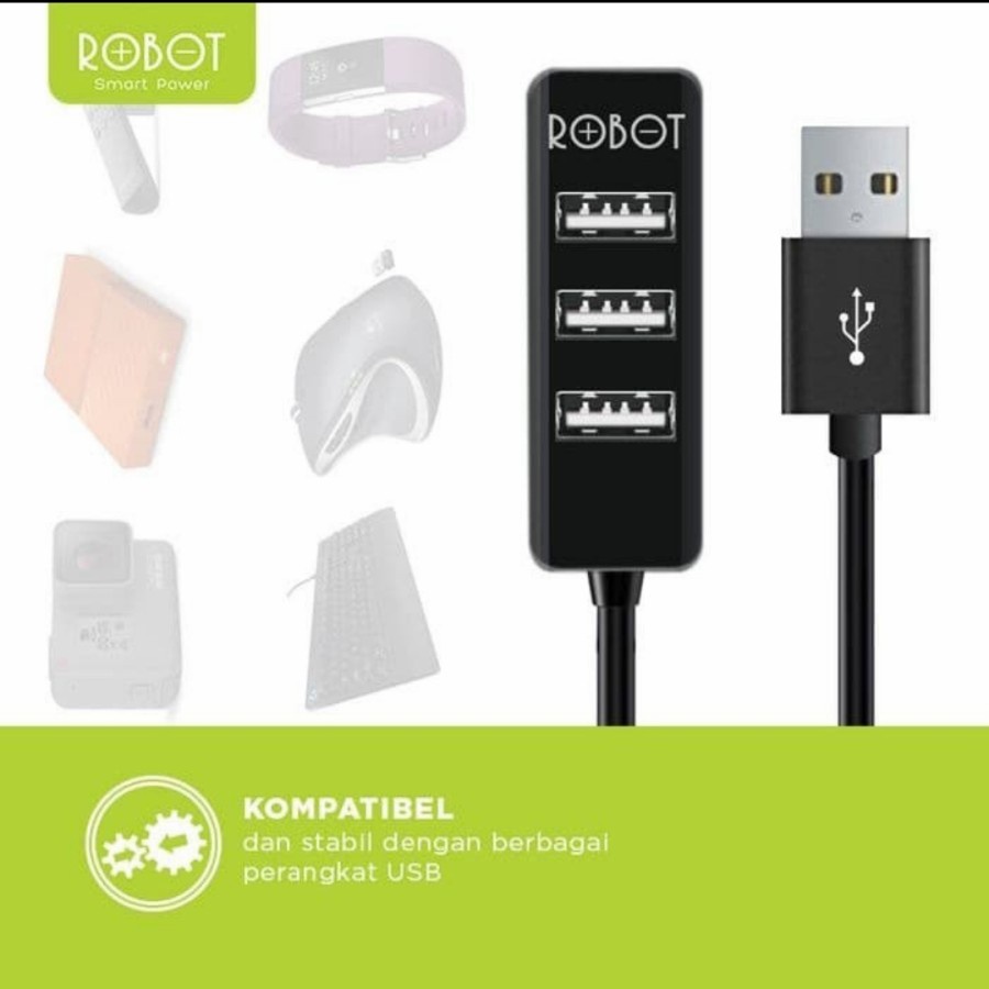Robot H140-80 Usb Hub Splitter 2.0 - Robot Hub H140 80 Usb 2.0 4 Ports Original
