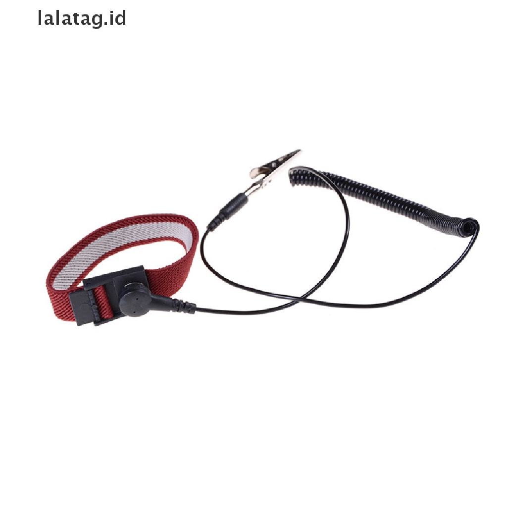 [lalatag] Tali Pergelangan Tangan Tahan Panas Anti Statis ESD Adjustable electronic Discharge Band Ground [ID]