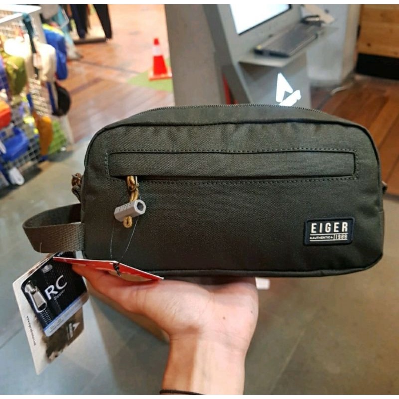 EIGER1989Tas Tangan Handbag Original Journal Dopp kit.