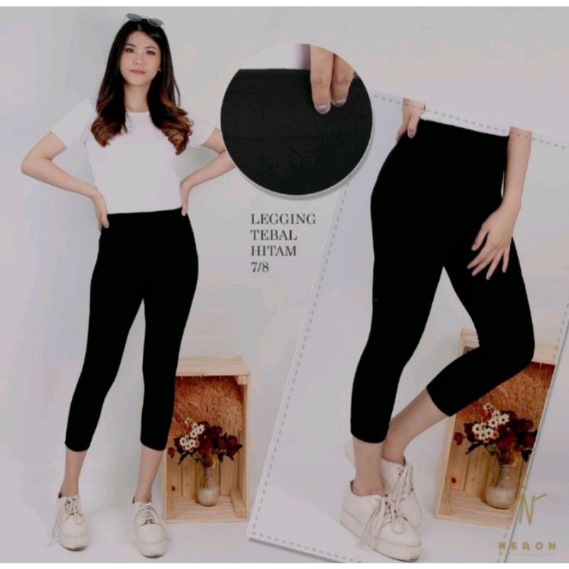 Legging polos import tebal 7/8 / LEGGING IMPORT POLOS 7/8 TEBAL
