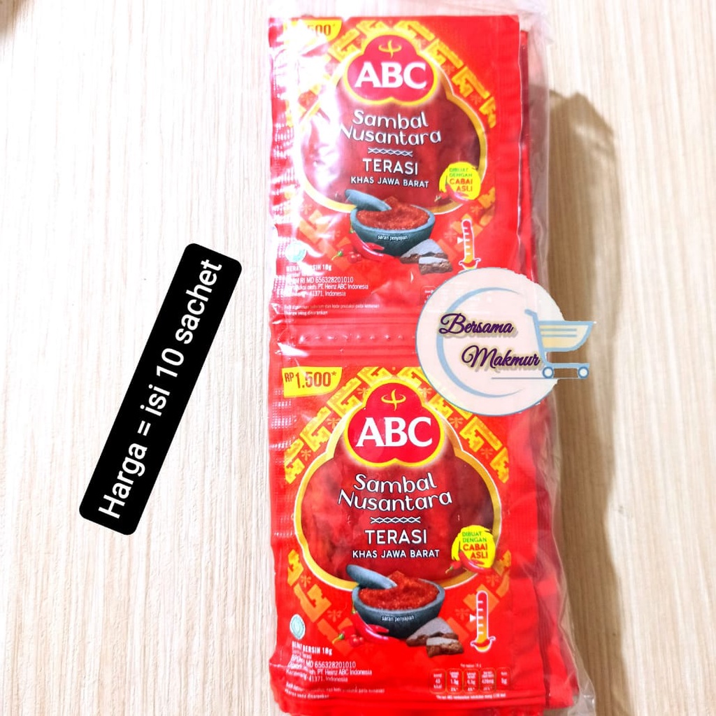 

Sambal Terasi ABC isi 10 sachet