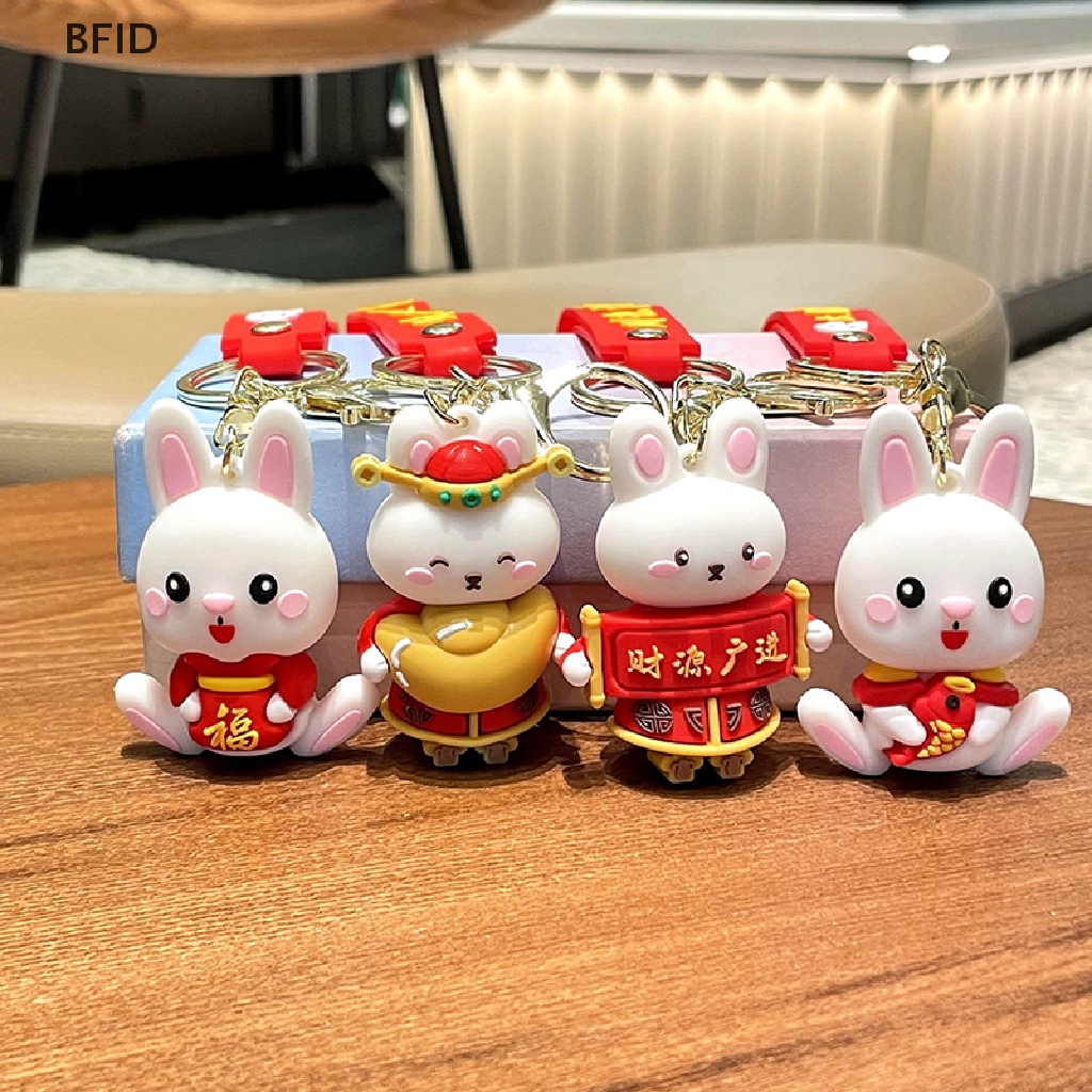 [BFID] Kartun Boneka Kelinci Karet Lembut Siswa Sekolah Gantungan Kunci Untuk Wanita Ransel Liontin Gantungan Kunci Mobil Festival Perhiasan Hadiah [ID]
