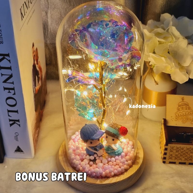 Lampu Mawar Valentine / Kado Valentine Bunga Mawar