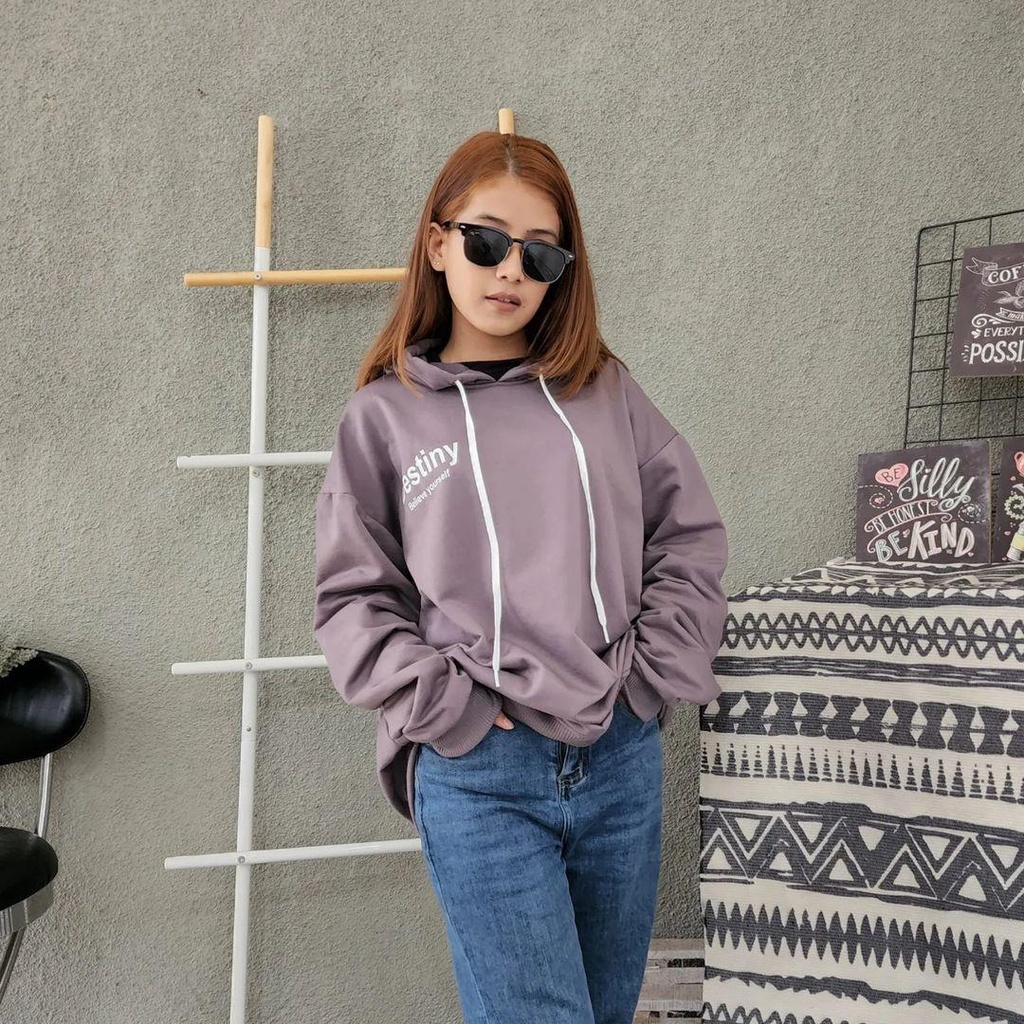 Hoodie Sweater DESTINY OVERSIZE XXL bisa untuk jaket pria/wanita