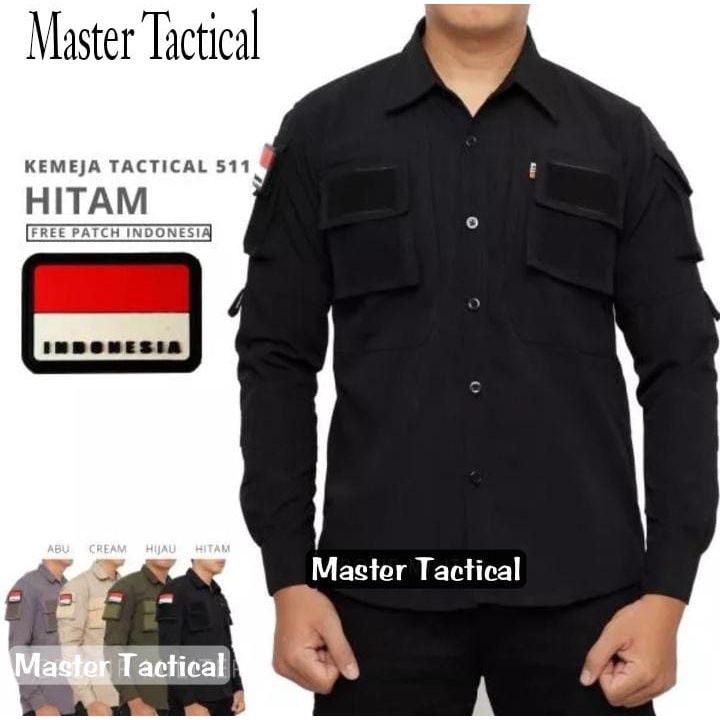 KEMEJA TACTICAL 511 FREE BENDERA KEMEJA HEXAGON PRIA