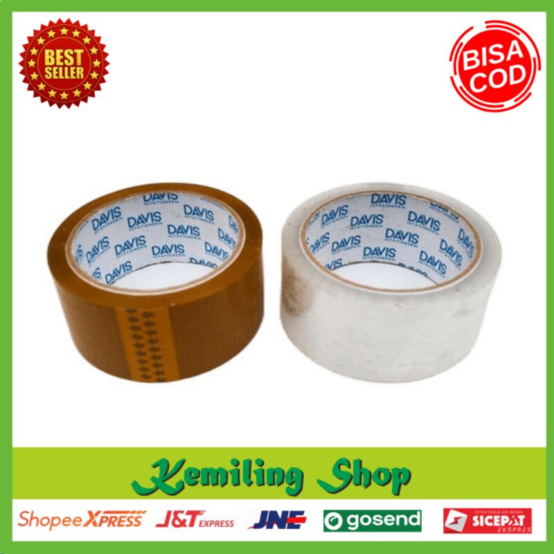 

Lakban Peaking Coklat / Bening Panjang 100 Yard 45 MM ( PCS) 45mm