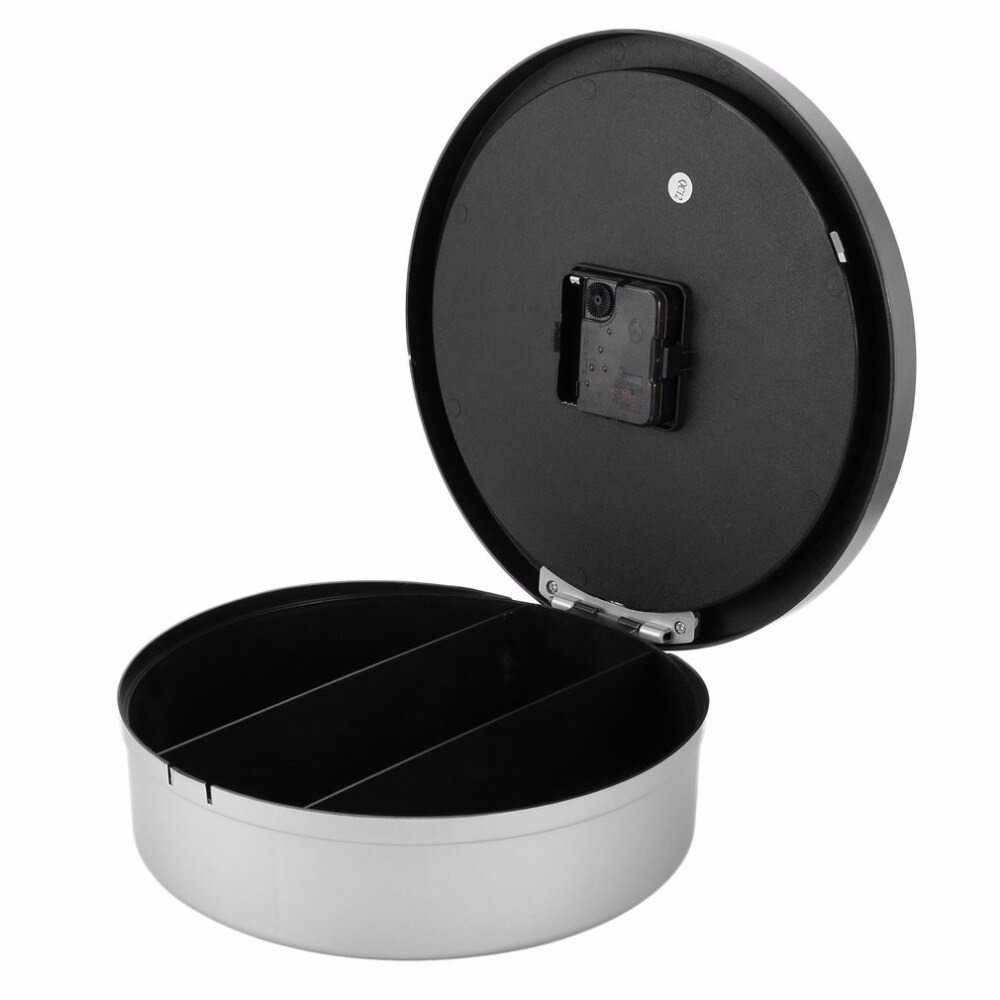 MIZHI Jam Dinding Besar Bulat Vintage 25cm with Hidden Storage Box - OTYLHG544