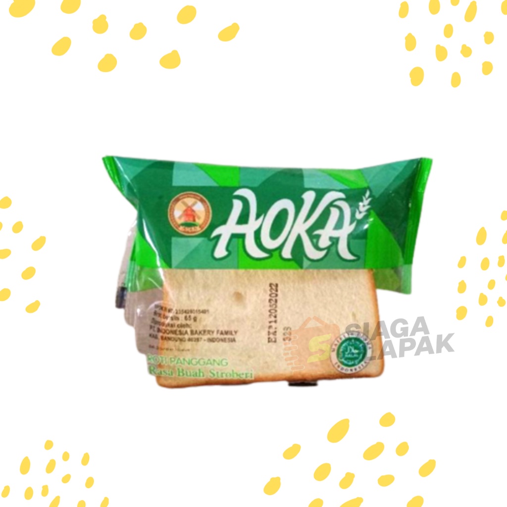 Roti Panggang Aoka Gulung Rasa 65gr