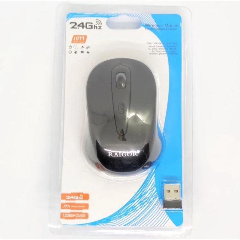 (COD) MOUSE WIRELESS RAIGOR RR 02 / MOUSE RAIGOR WIRELESS RR-02 GOOD QUALITY