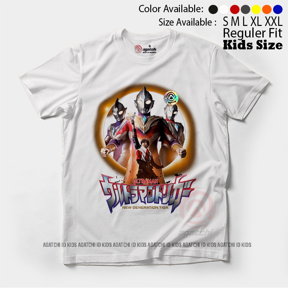 Baju Kaos Atasan Anak Laki - Laki Agatchi Motif Ultraman Triger