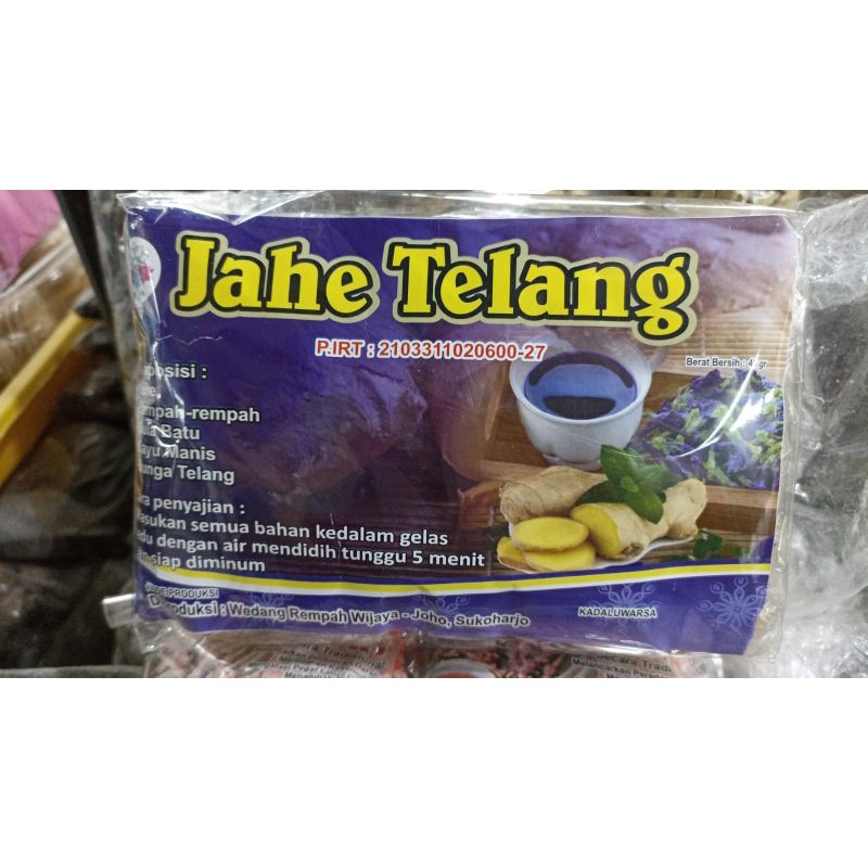 

Minuman Tradisional Herbal Wedang Jahe Bunga isi 10 Pcs