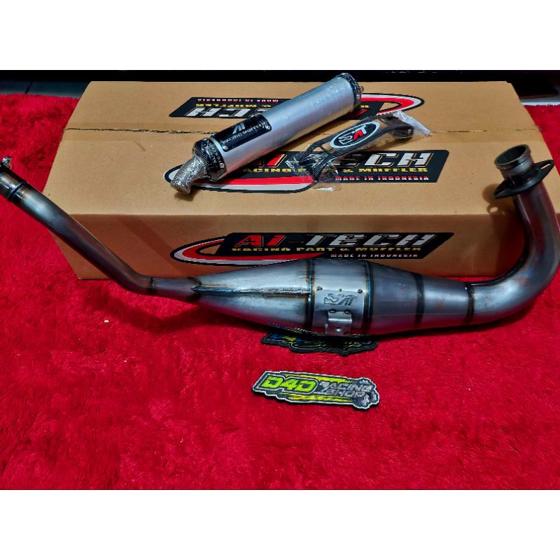 Knalpot AITECH Big Volume Cobra galvanis ninja R S RR ORIGINAL model CMS CMS1