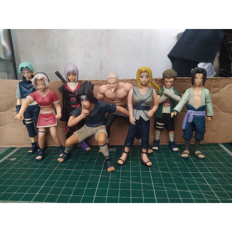 Figure Naruto : Sasuke, Sunade, Sakura, Kabuto, Raikage, Akatsuki recast