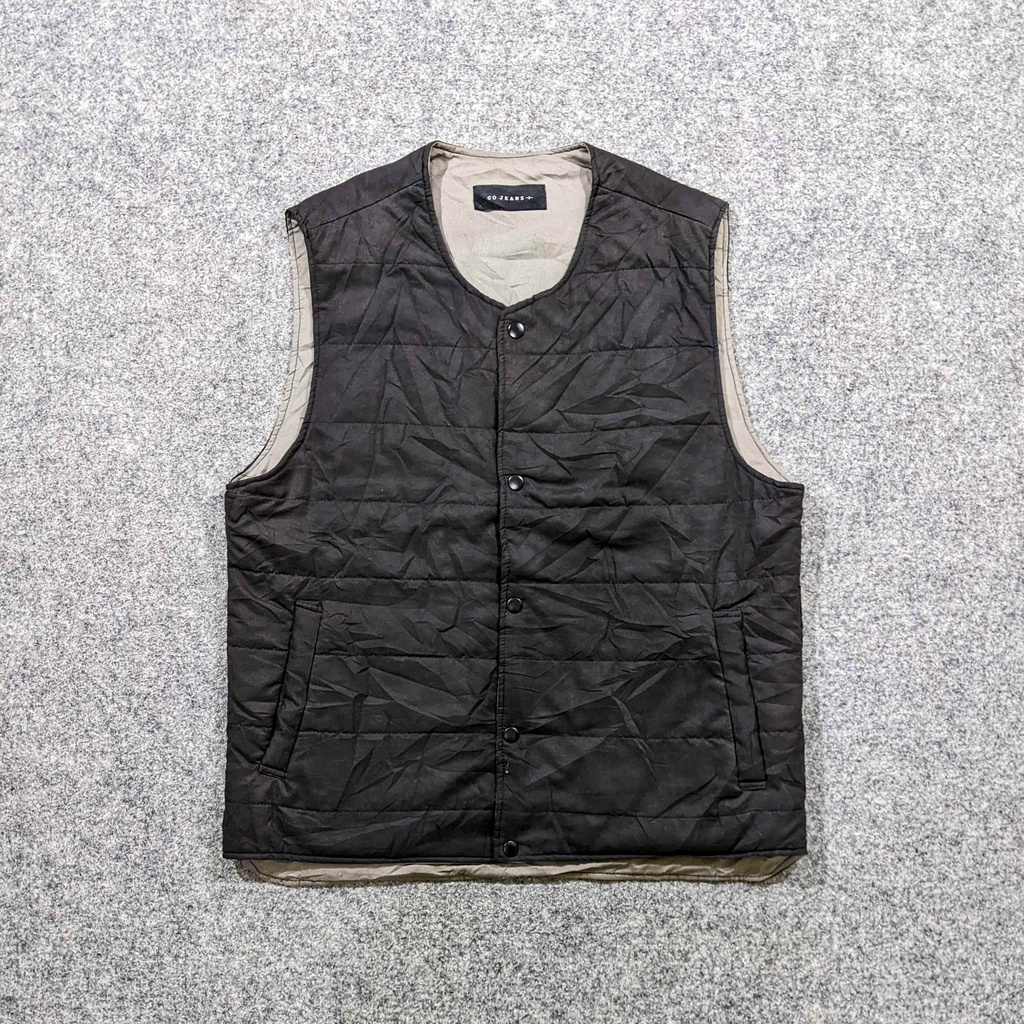 Go Jeans - Rompi Vest Pria Gunung Outdoor Down Dacron Second Bekas Original - RX77