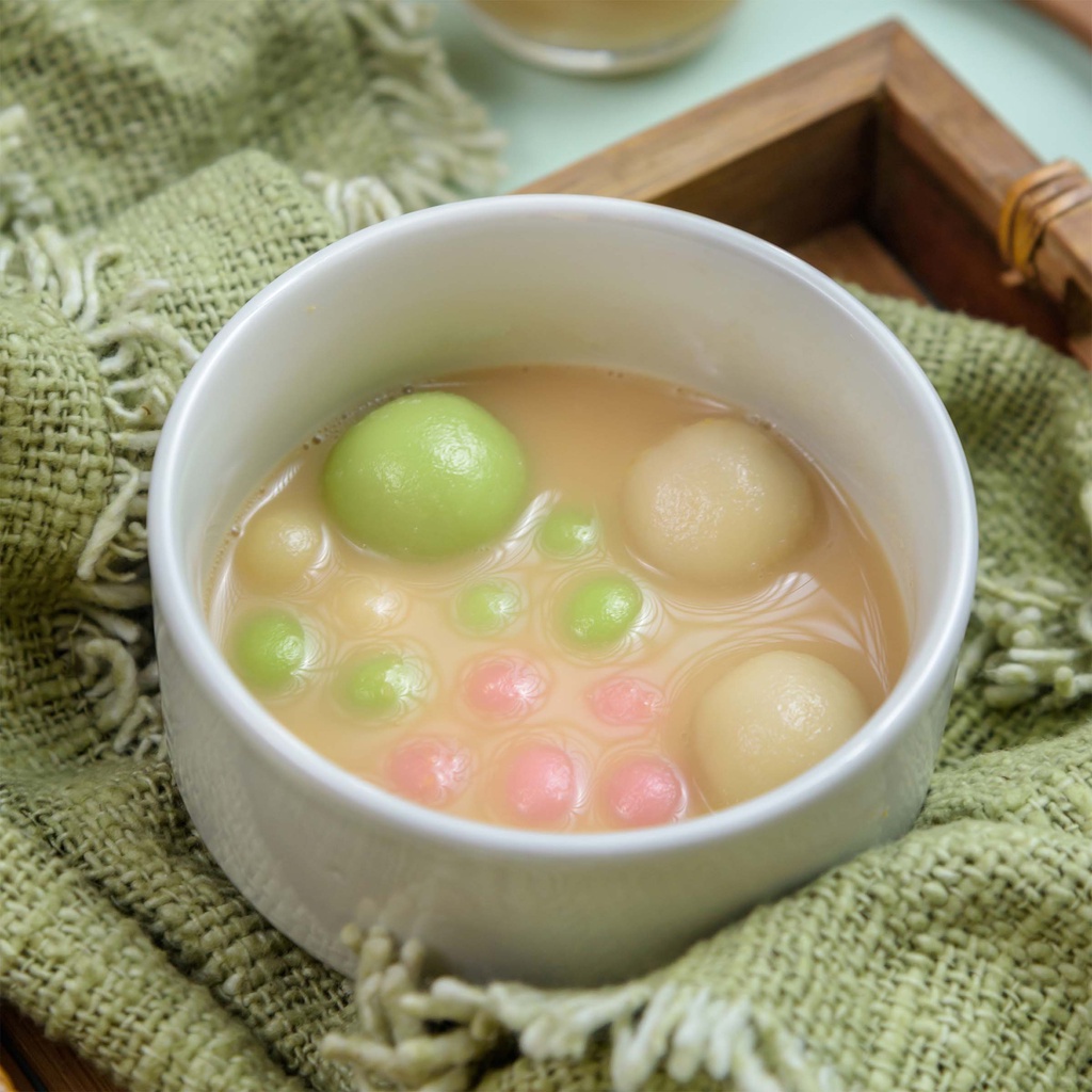 

Ronde Jahe Merah isi Kacang Wijen+Kecil- snack cemilan wedang ronde frozen - banyak pilihan isi & kuah