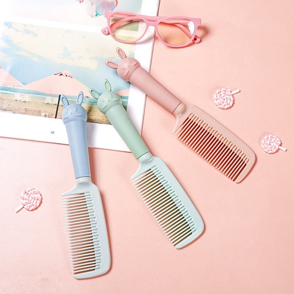 Sisir Rambut Unik Gagang Bunny /  Sisir Rambut Lucu Gagang Kelinci / Sisir Lucu Untuk Anak dan Dewas