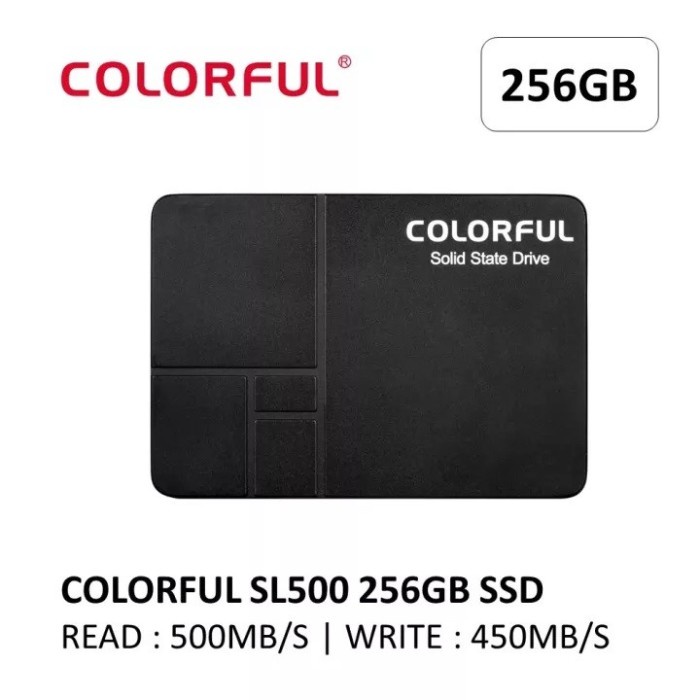 Colorful SL 500 SSD 256GB Sata 3 - Colorful SL 500 3D Nand 256 GB 2.5&quot;