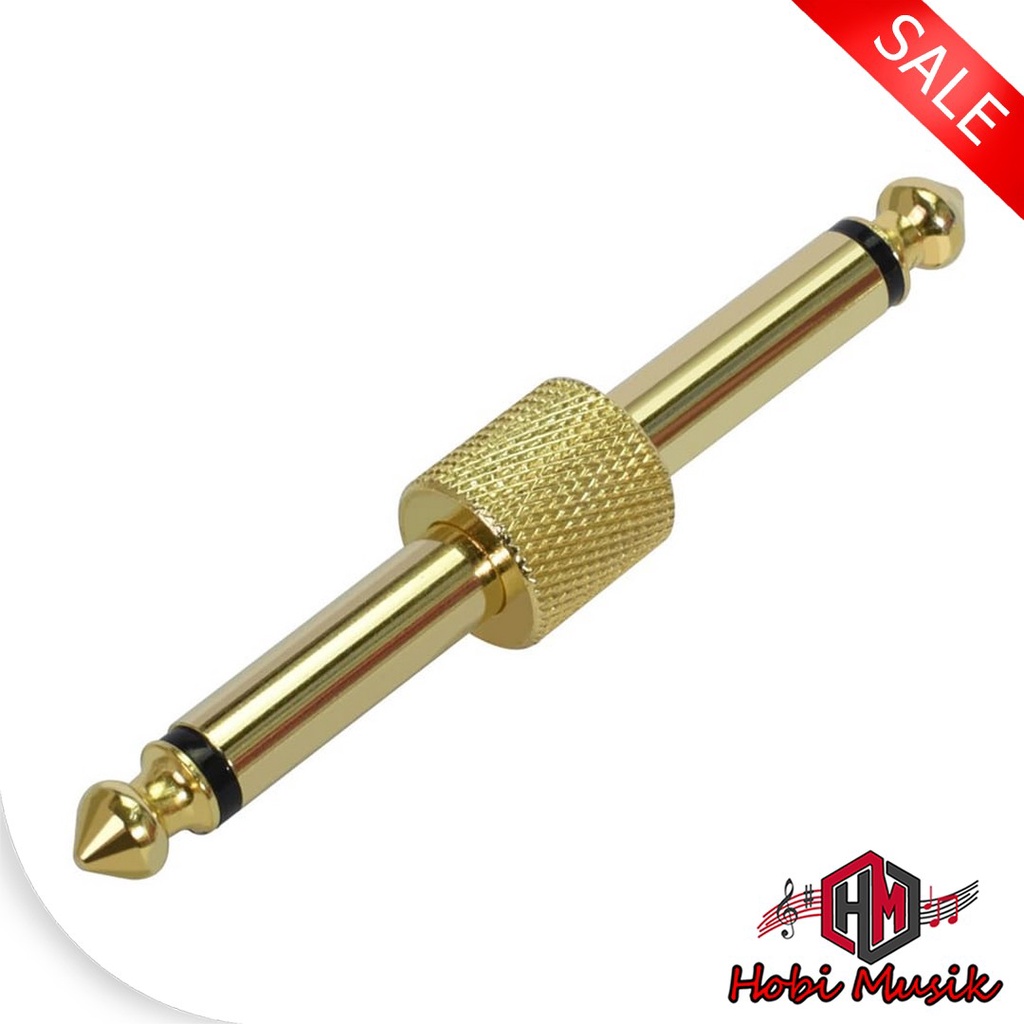 Adapter Jack 6.5mm ke Jack 6.5mm Untuk Penyambung Efek