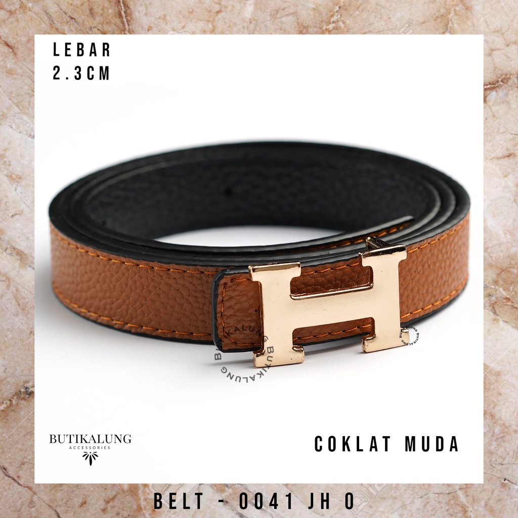 Ikat Pinggang Kulit Gesper Kulit Belt Kulit Sabuk Aksesoris Fashion Tali Pinggang Wanita BUTIKALUNG 0041JH