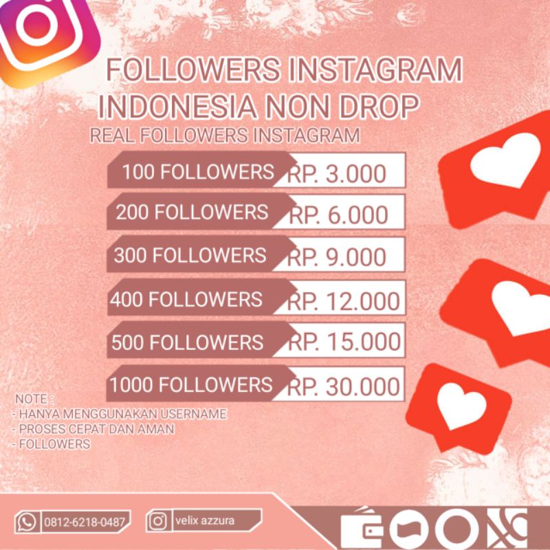 FOLLOWERS INSTAGRAM INDONESIA NO DROP