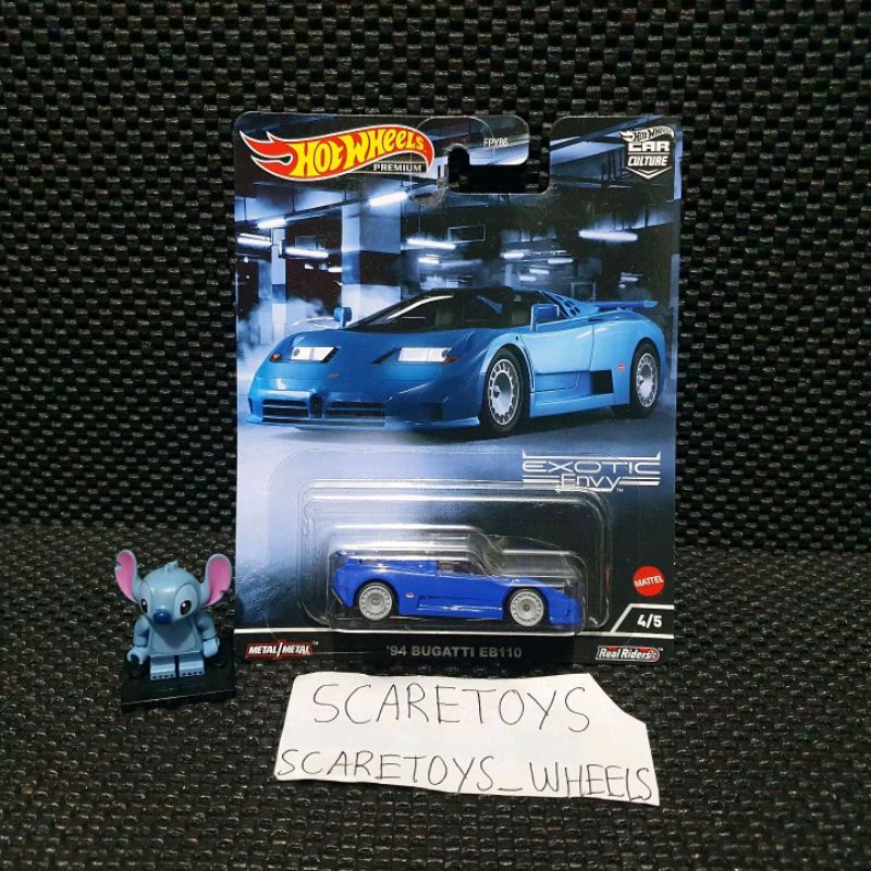 Hot Wheels Exotic Envy 94 Bugatti eb110 biru blue exotic envy premium