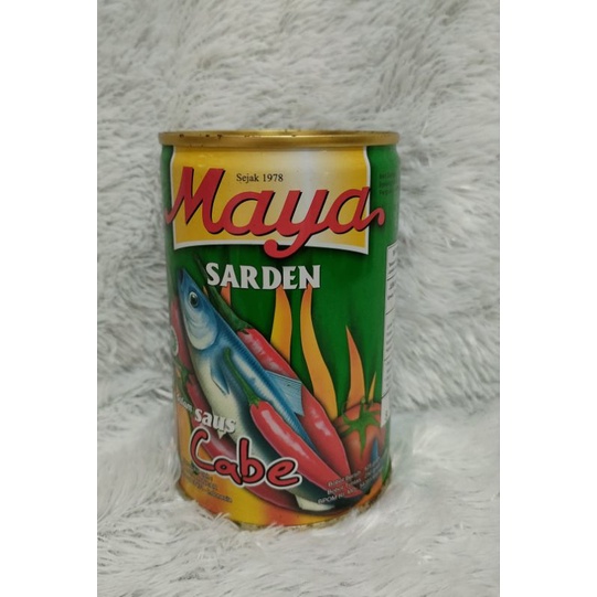 Maya Sardines in Tomato Saus/In Chili Saus/Ikan Sarden Saus Tomat/Saus Cabe 425 gr
