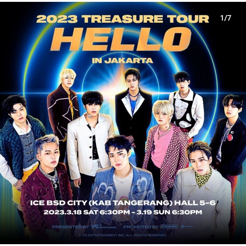 BOOKED - Tiket Konser 2023 Treasure Hello Tour in Jakarta Orange DAY 2