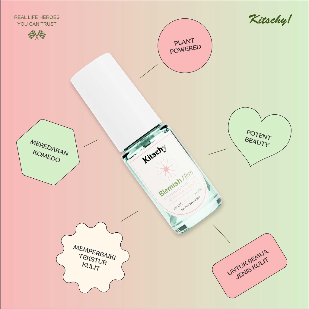 ❤ MEMEY ❤ KITSCHY Blemish Hero All Over Acne Treatment 20ml