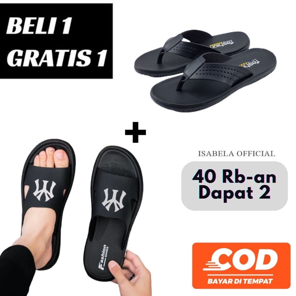SANDAL KULIT PRIA BELI 1 GRATIS 1 TERMURAH 2023