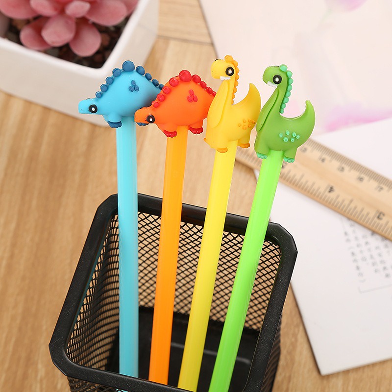 4pcs Pena Pen Pulpen Gel Set Tinta Cair Dinosaurus GM-ST0185