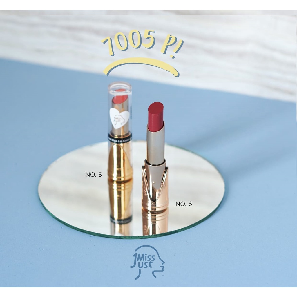 JUST MISS 7005P JM LIPSTIK MATTE LIPSTICK PENDEK KEMASAN EMAS 3.5 GR