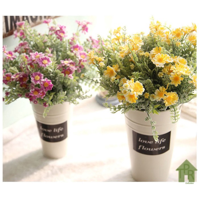 Premium Bunga Artifisial Krisan Bunga Seruni Chrysanthemum P30